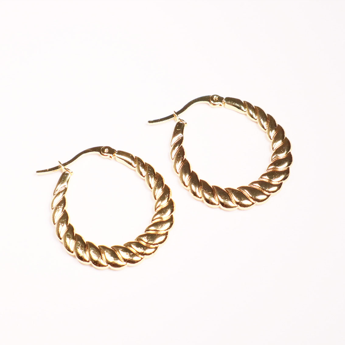 Twisted Gold Earring