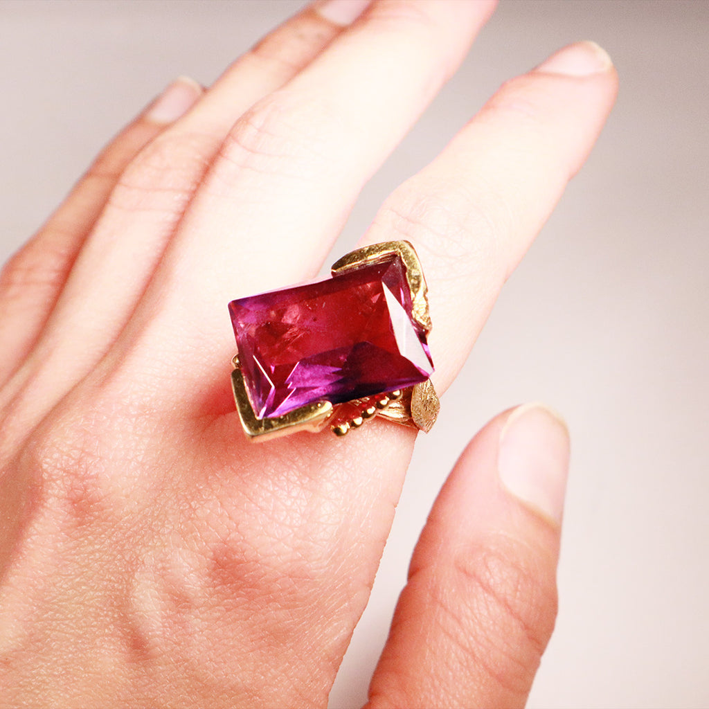 Mid - Century Cocktail Ring