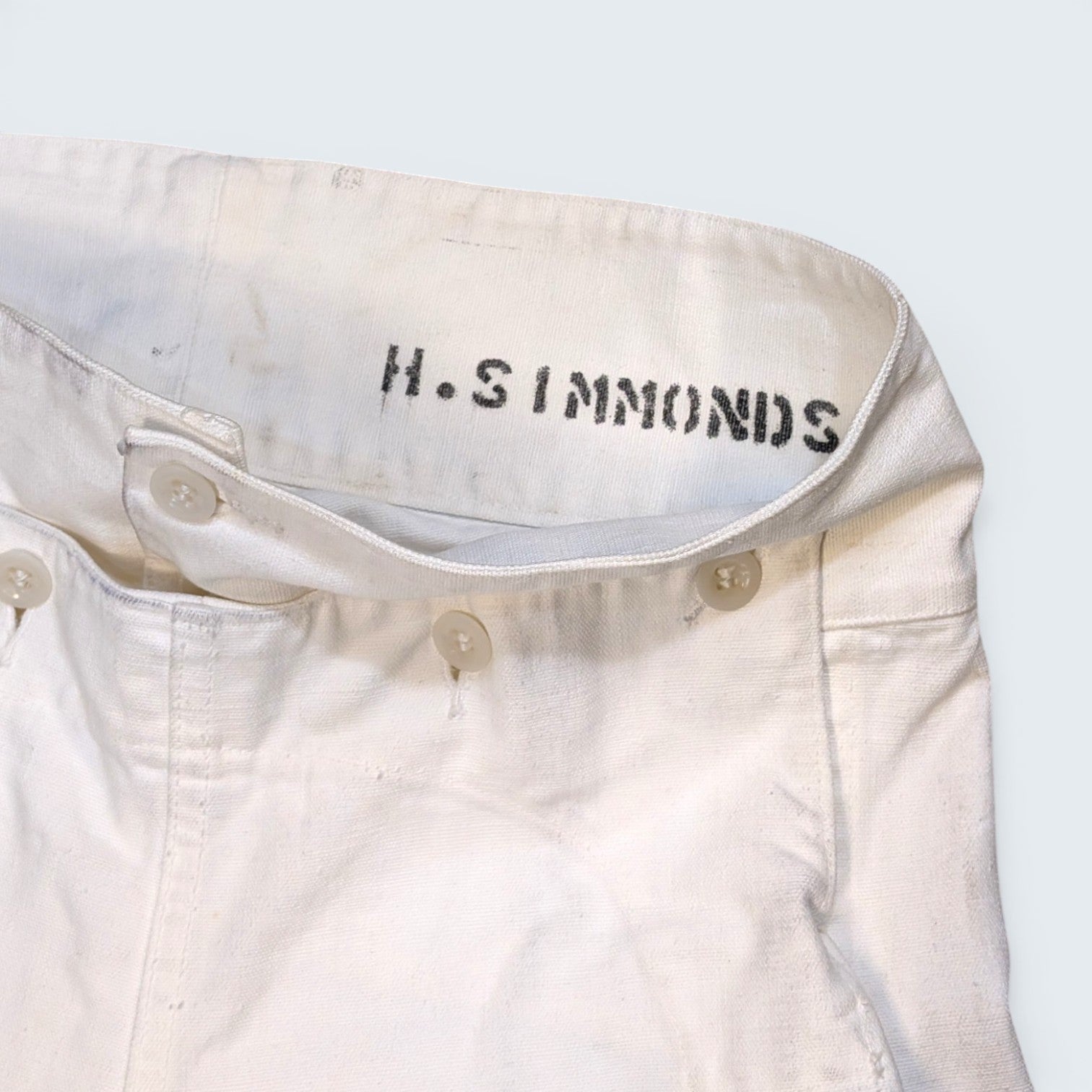 H. Simmonds Navy Sailor Denim Pants - 36x36