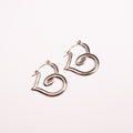 "Coil Hearts" Silver Earrings