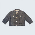 STOXX THRIFT & VINTAGE dark wash Dolce & Gabbana denim jacket with button-up front and chest pockets.