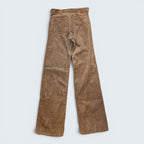 STOXX THRIFT & VINTAGE brown Howick Riders corduroy pants featuring back pockets with stitched X detailing.
