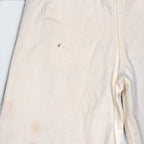 STOXX THRIFT & VINTAGE white cotton sailor pants with wide-leg cut and vintage nautical details.