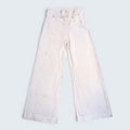 STOXX THRIFT & VINTAGE white high-waisted sailor trousers with wide-leg cut and button-fly closure.