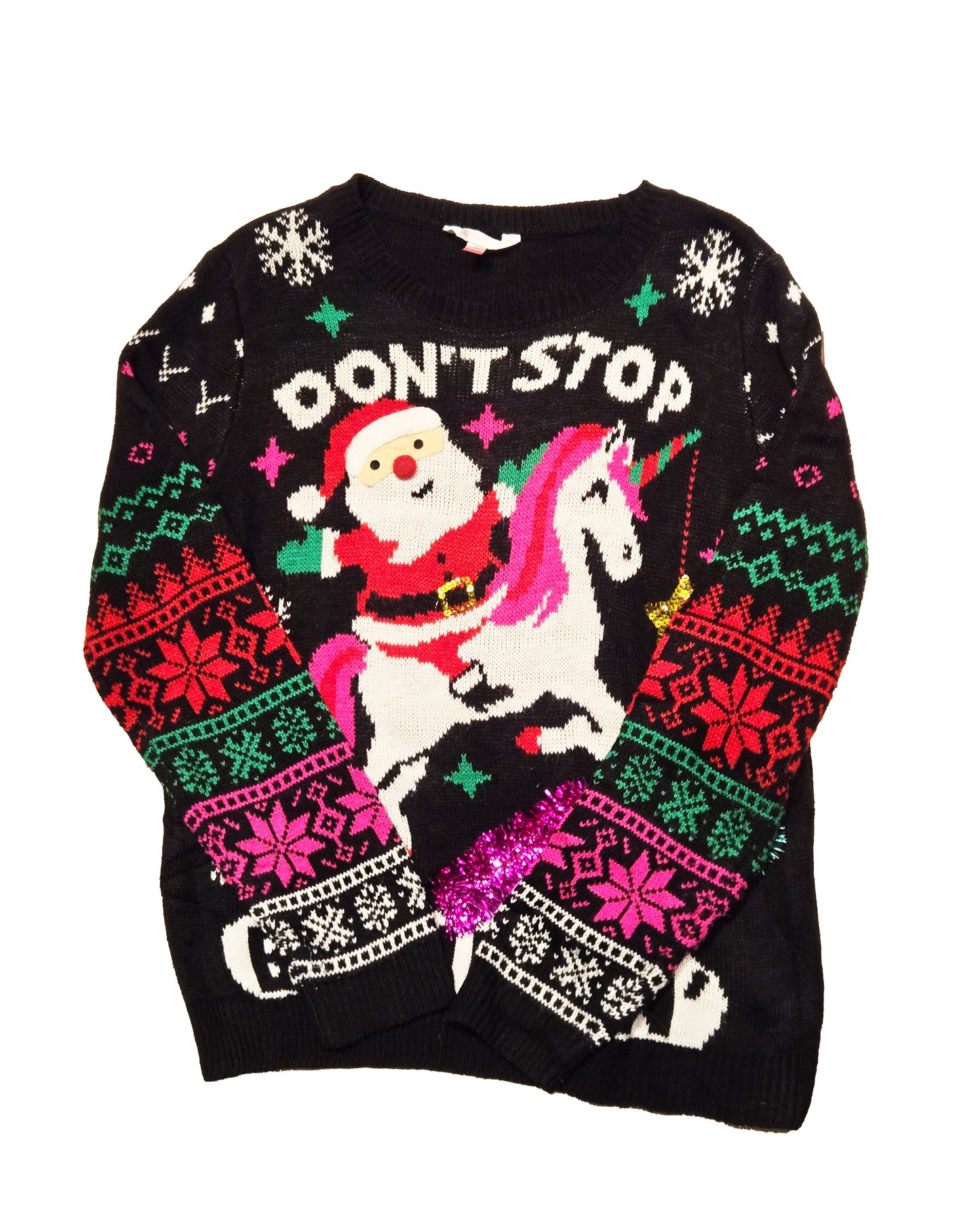 "Don't Stop Believing" Christmas Sweater