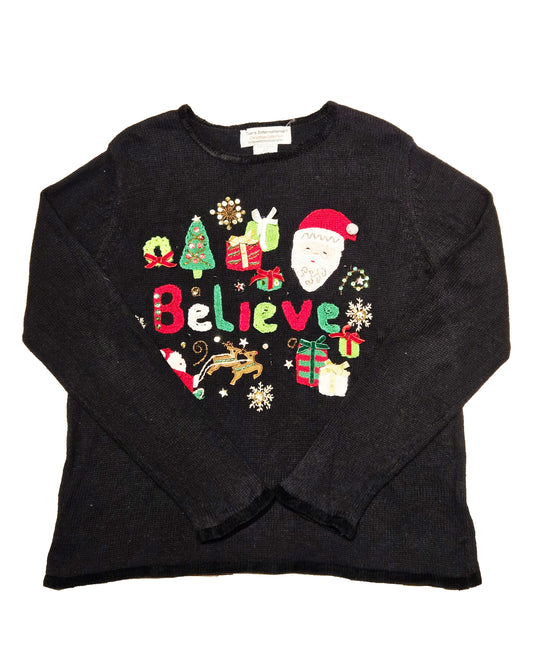 "Believe" Christmas Sweater